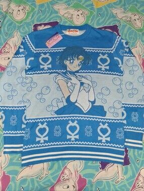 New Sailor Moon Ugly Christmas Sweater X Mas Holiday